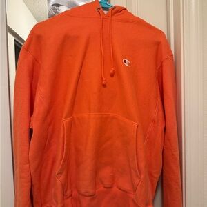 Champion Men's Vibrant Orange Hoodie